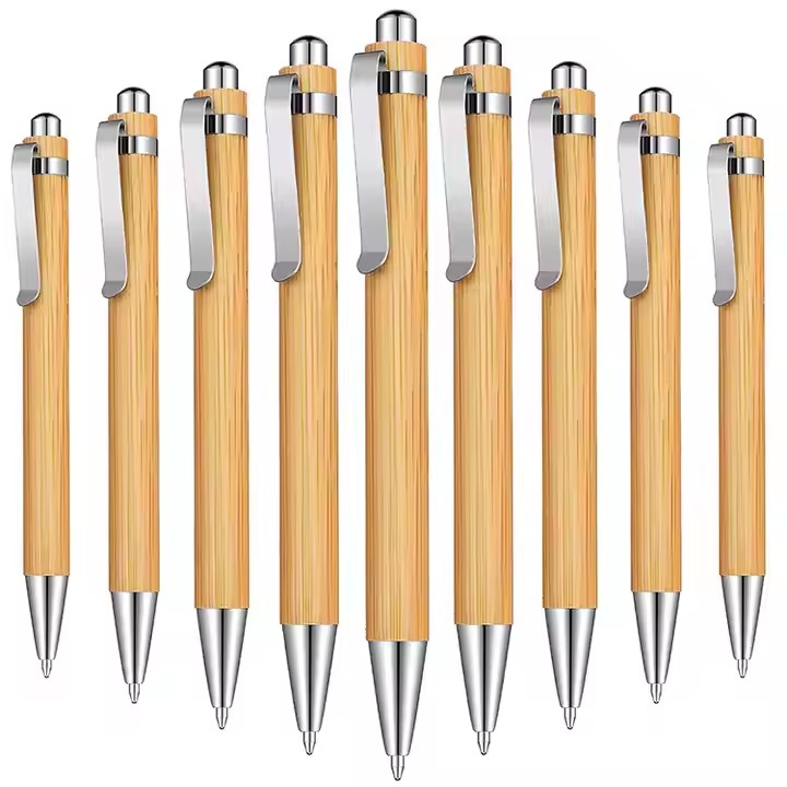 Cheap Promotional Bamboo Pens Eco Friendly Natural Wood Bamboo Pens With Logo