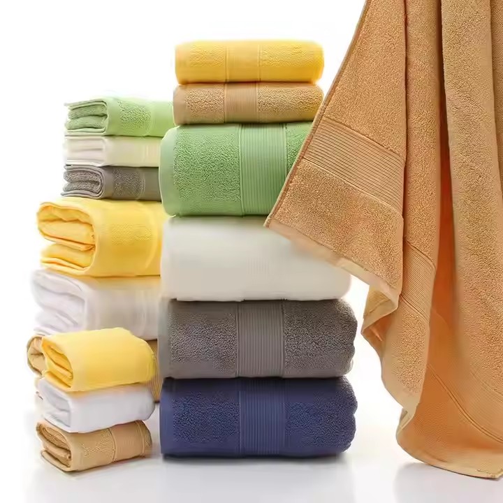 100% thickened cotton wholesale bath linens 70*140 cm customer logo hot sale bath towel set